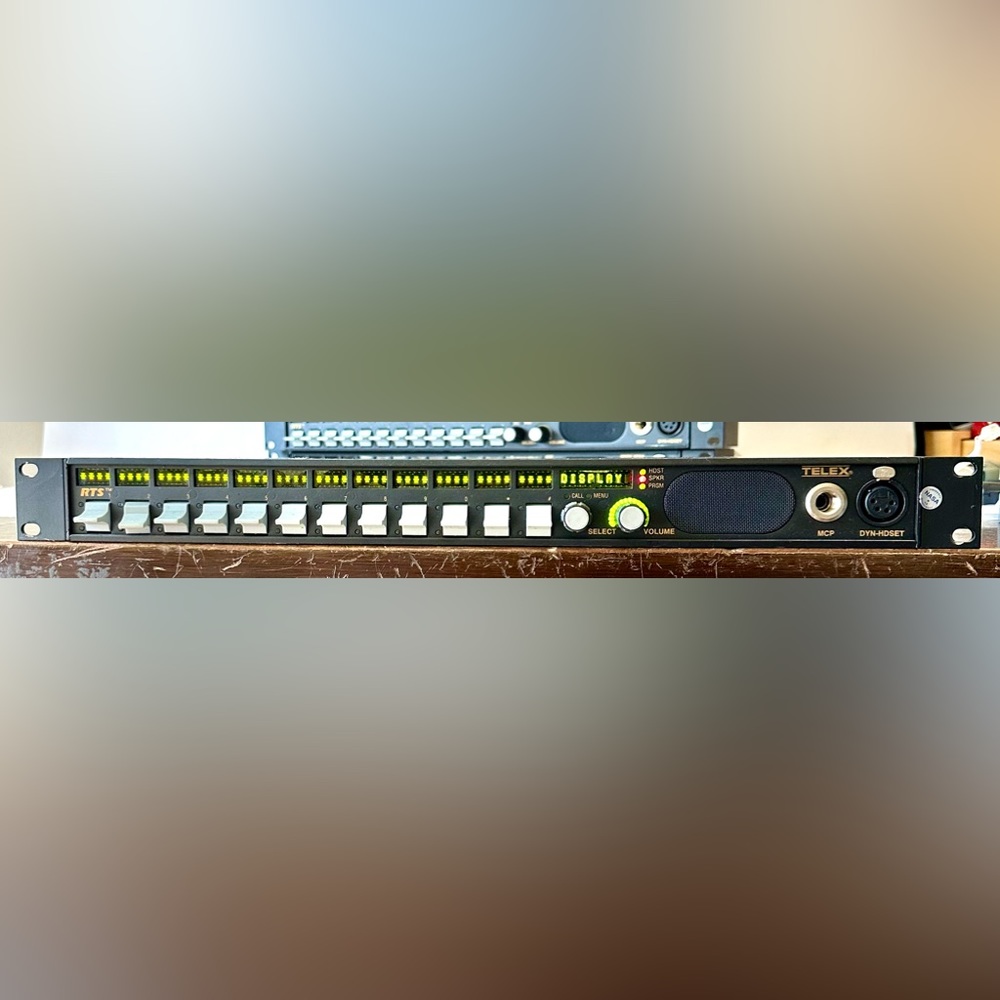 RTS Telex KP12 L-4 Black RC Keypanel Intercom System Rack Mountable